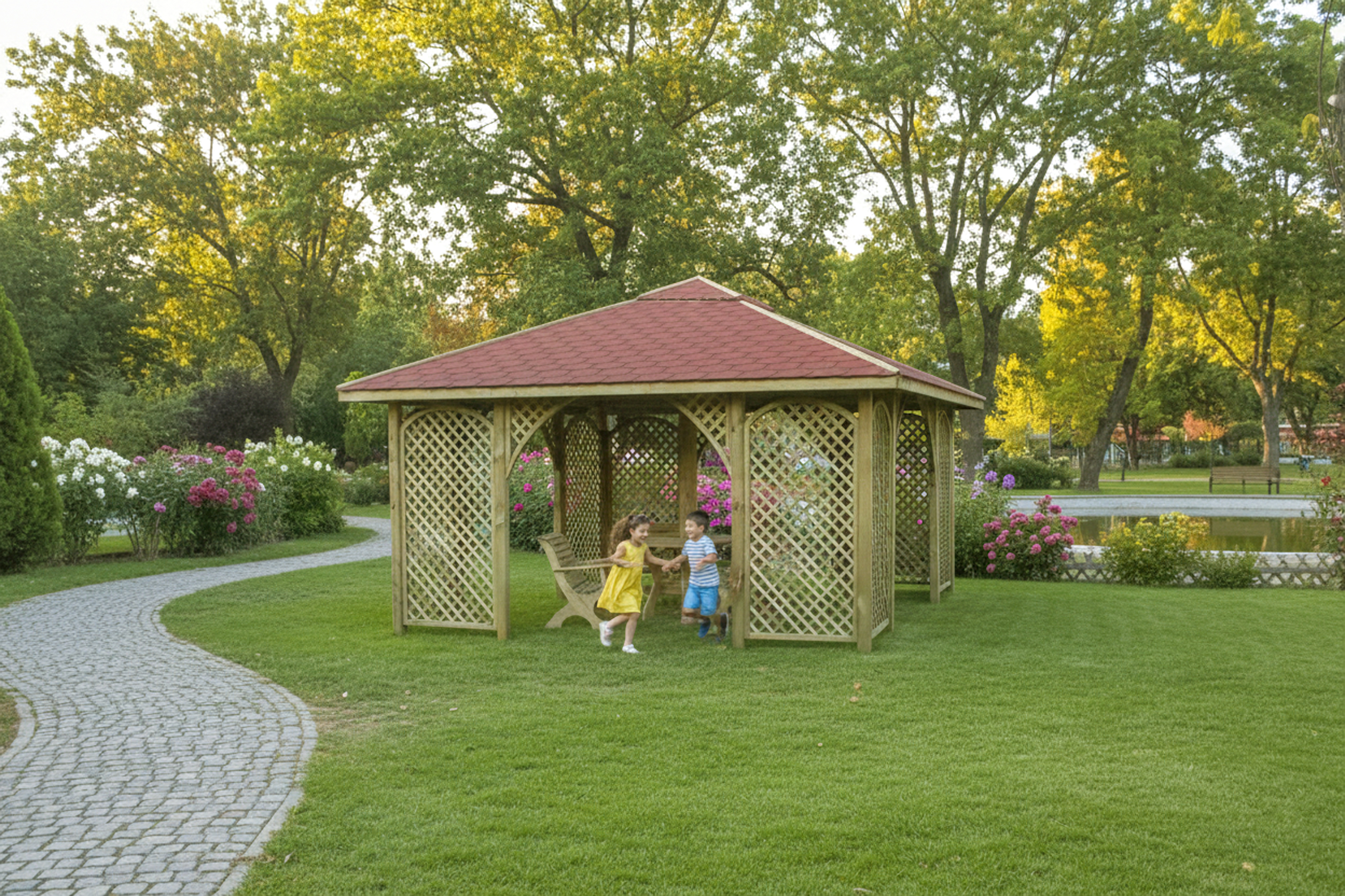 Duża altana ogrodowa Romantica
